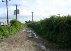 Before work is done on Roberts Lane in Kilbrickan